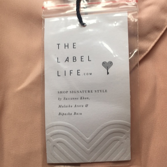 The Label Life Light Pink Pin-tuck Sleeve Blouse Size Large - Picture 12 of 14